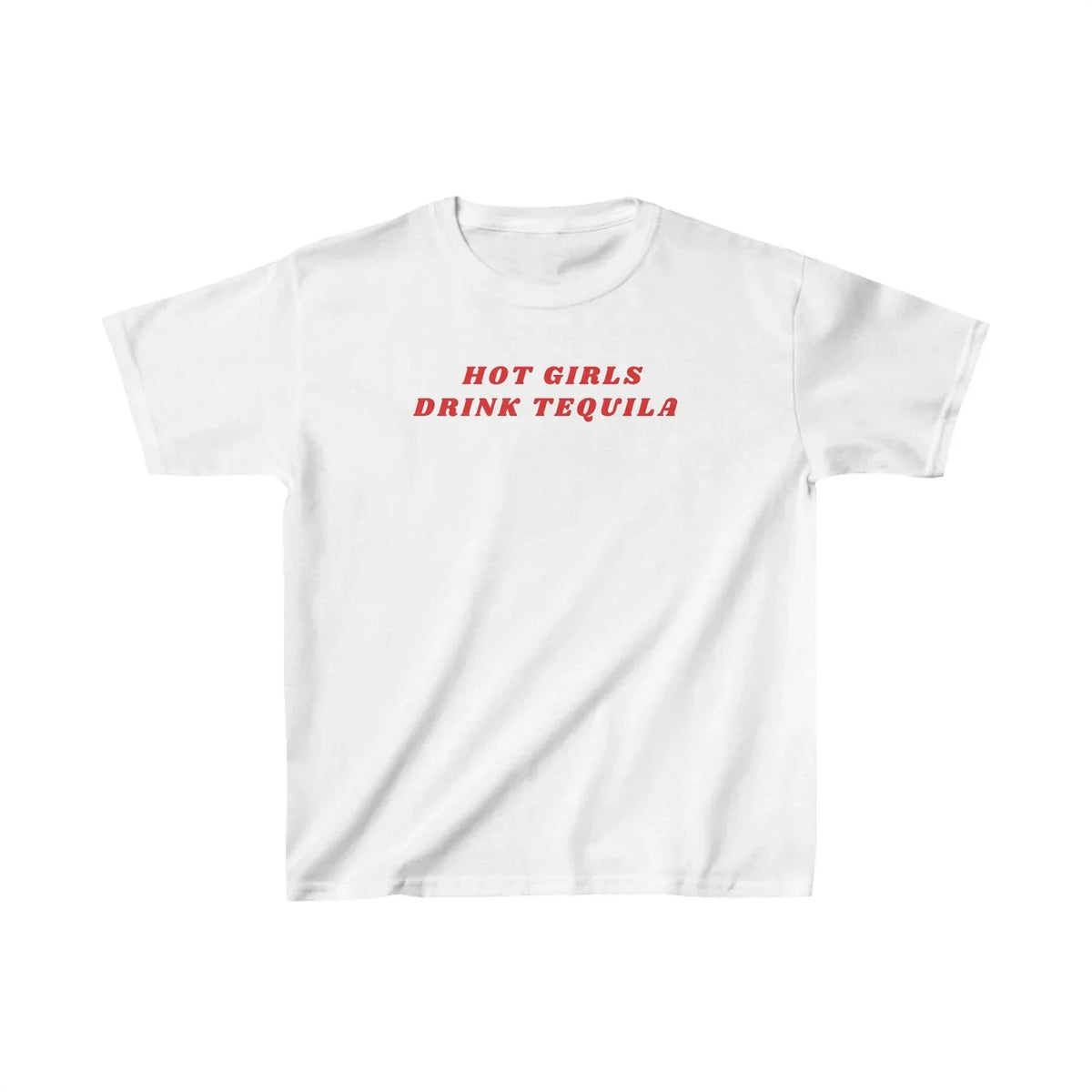 Hot Girls Drink Tequila Baby Tee – Women’s Crop Top