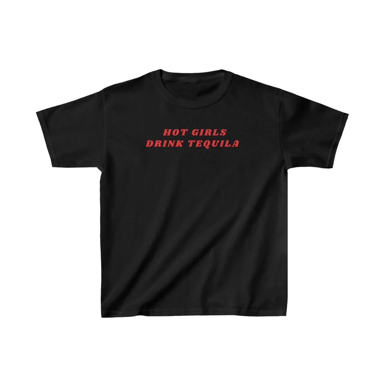 Hot Girls Drink Tequila Baby Tee – Women’s Crop Top