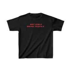 Hot Girls Drink Tequila Baby Tee – Women’s Crop Top