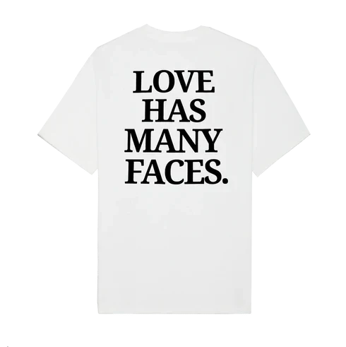 Love Has Many Faces Oversized T-Shirt – Drop Shoulder Tee for Gen Z