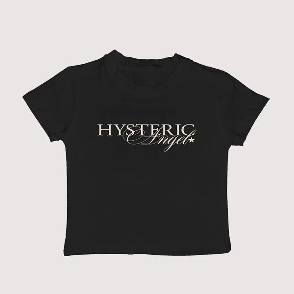 Hysteric Angel Baby Tee | Aesthetic Graphic Crop Top for Women
