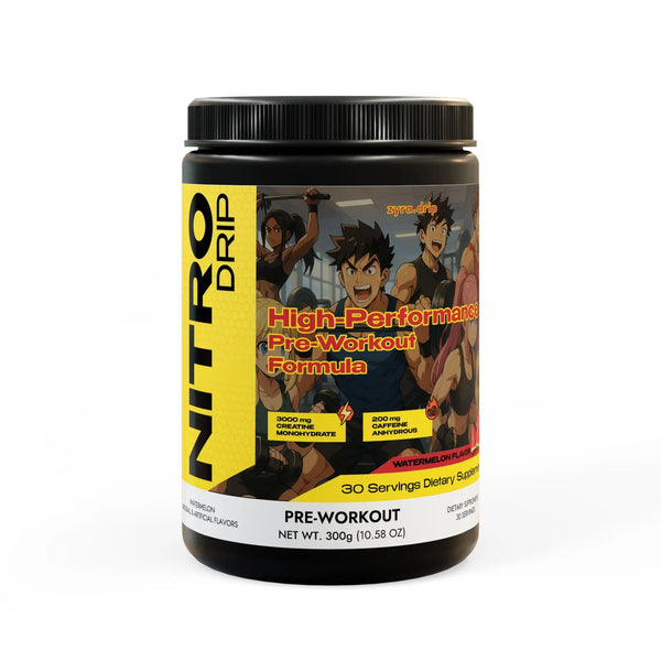 Nitro Drip Watermelon Pre-Workout – Energy, Focus & Muscle Pump Supplement