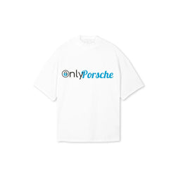 Only Porsche Oversized White T-Shirt – 180 GSM Premium Cotton