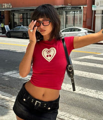 Belta Red Baby Tee